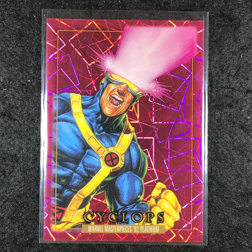 2024 Marvel Masterpieces '92 Platinum CYCLOPS Base Pink Laser 338/992 #13