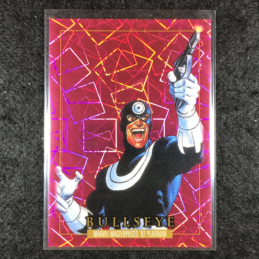 2024 Marvel Masterpieces '92 Platinum BULLSEYE Base Pink Laser 112/992 #19