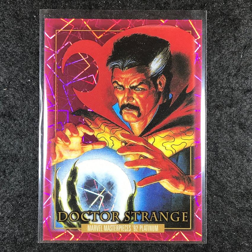 2024 Marvel Masterpieces '92 Platinum DOCTOR STRANGE Base Pink Laser 169/992 #24
