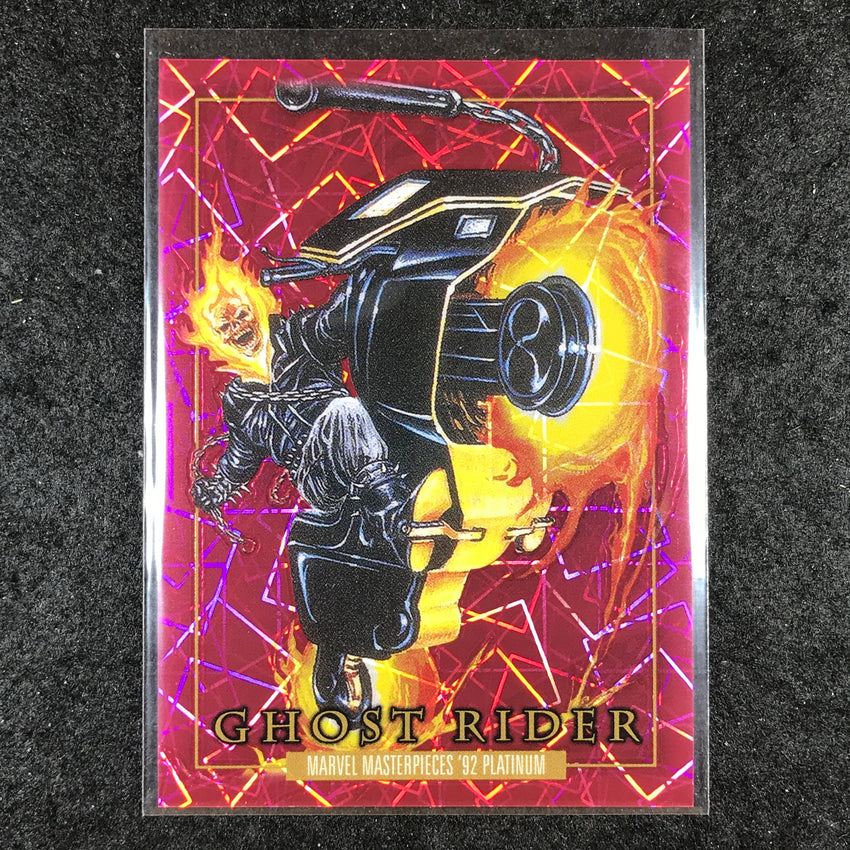 2024 Marvel Masterpieces '92 Platinum GHOST RIDER Base Pink Laser 816/992 #37