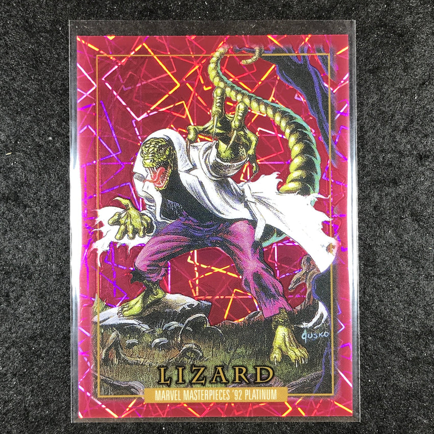 2024 Marvel Masterpieces '92 Platinum LIZARD Base Pink Laser 138/992 #41