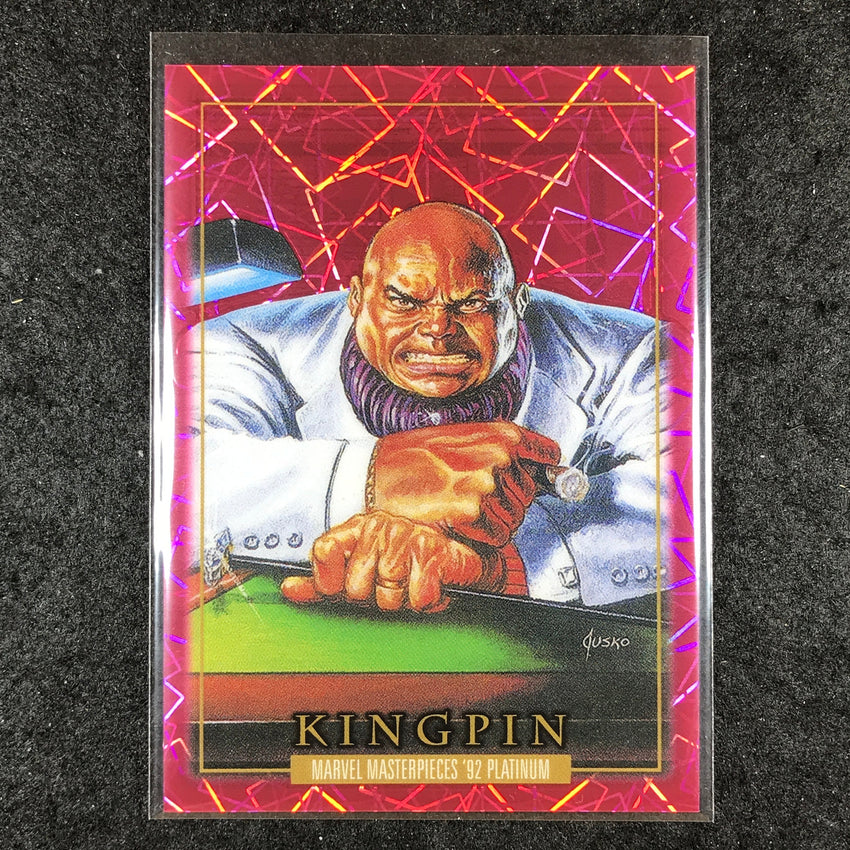 2024 Marvel Masterpieces '92 Platinum KINGPIN Base Pink Laser 247/992 #43