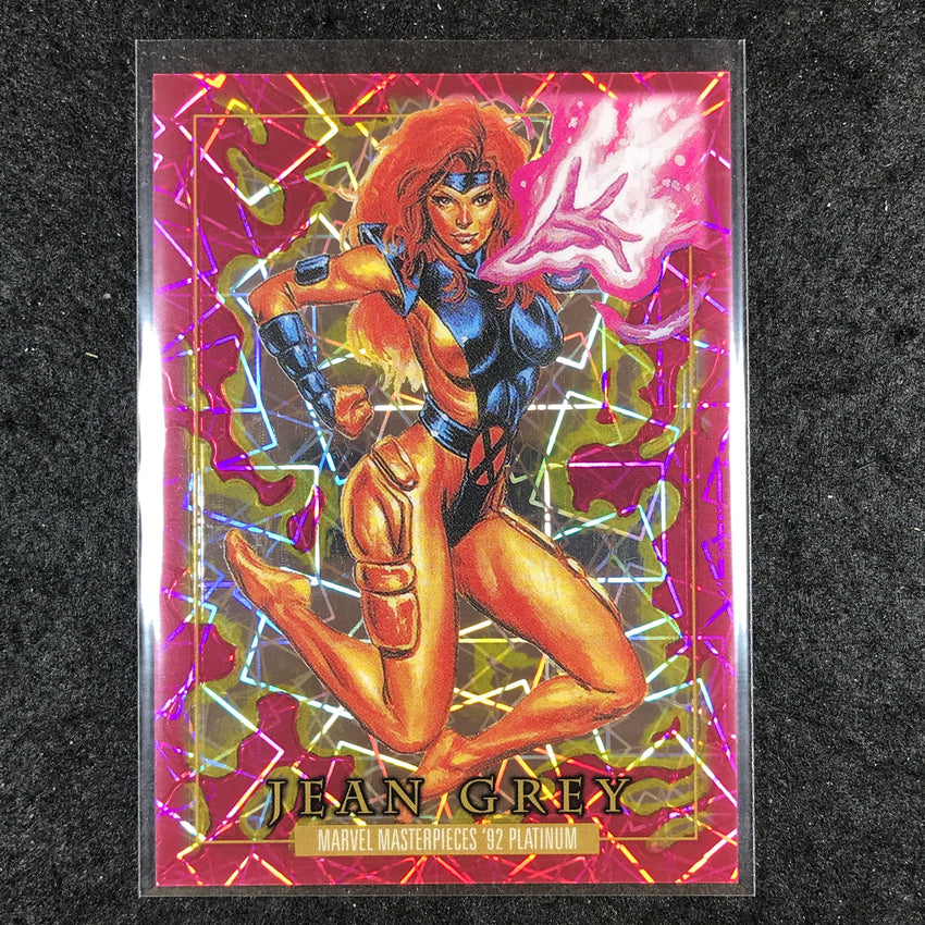 2024 Marvel Masterpieces '92 Platinum JEAN GREY Base Pink Laser 428/992 #46