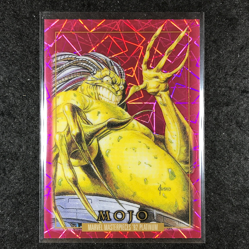 2024 Marvel Masterpieces '92 Platinum MOJO Base Pink Laser 449/992 #53
