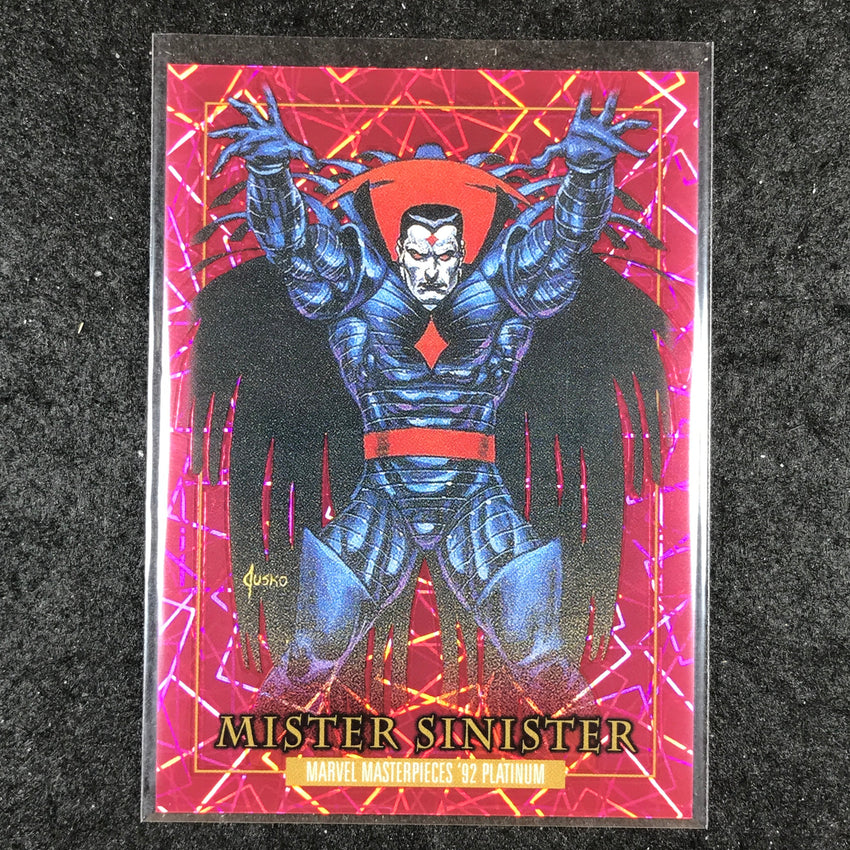 2024 Marvel Masterpieces '92 Platinum MISTER SINISTER Pink Laser 797/992 #58