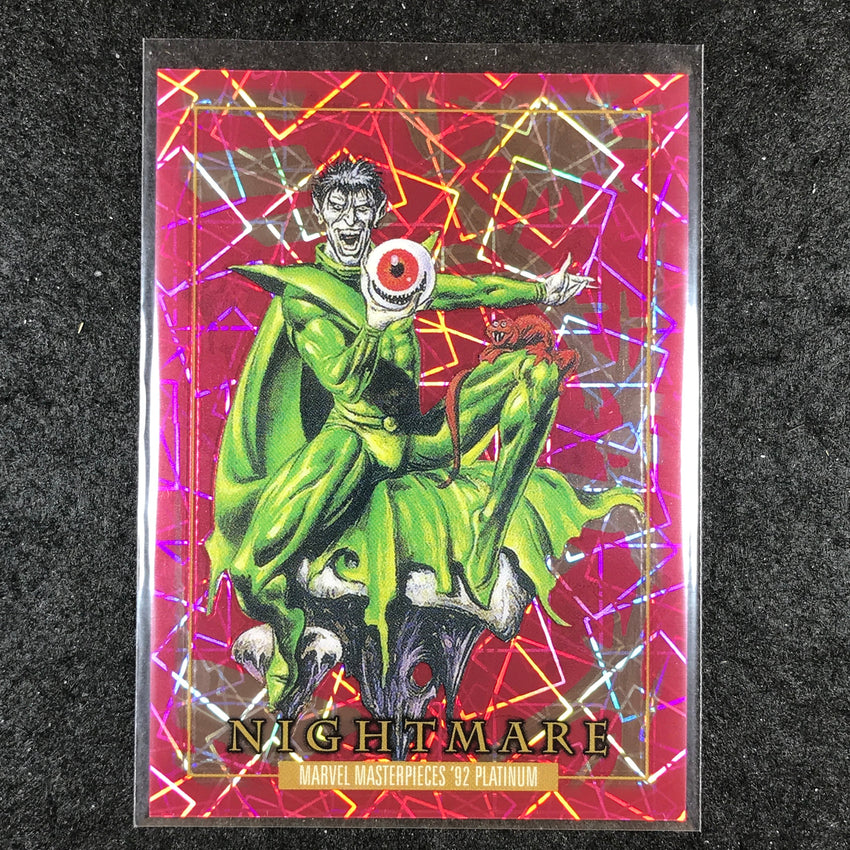 2024 Marvel Masterpieces '92 Platinum NIGHTMARE Base Pink Laser 459/992 #61