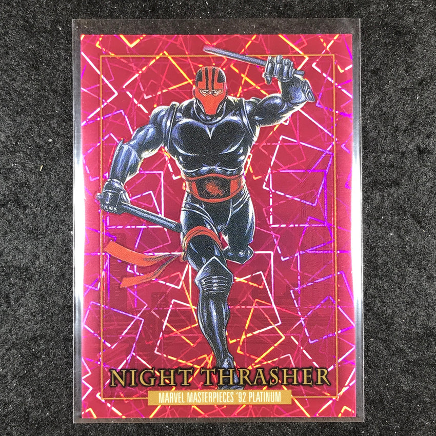 2024 Marvel Masterpieces '92 Platinum NIGHT THRASHER Base Pink Laser 58/992 #63