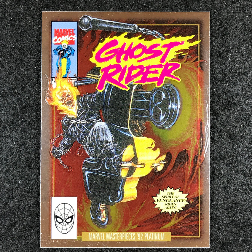2024 Marvel Masterpieces '92 Platinum GHOST RIDER Variant Cover Base #37