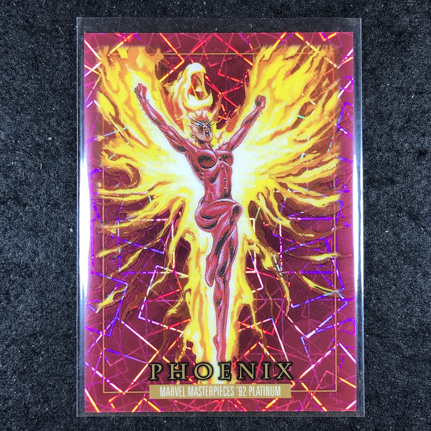 2024 Marvel Masterpieces '92 Platinum PHOENIX Base Pink Laser 953/992 #67