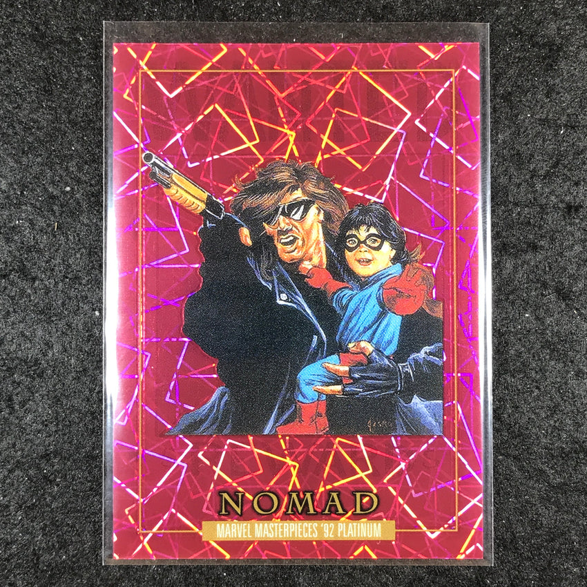 2024 Marvel Masterpieces '92 Platinum NOMAD Base Pink Laser 208/992 #70