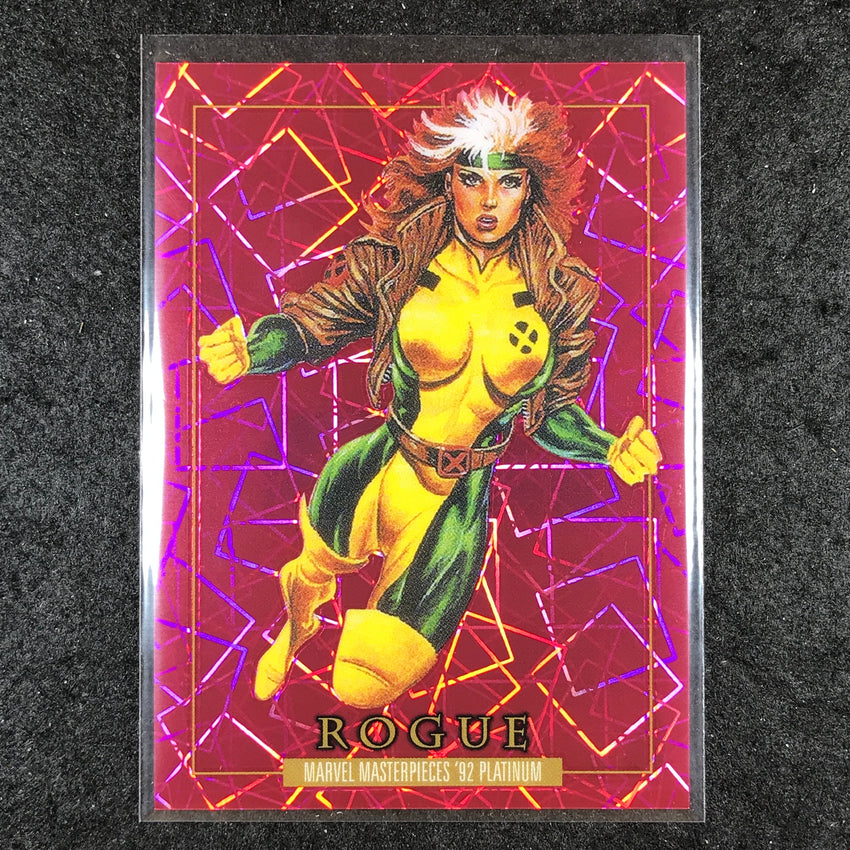 2024 Marvel Masterpieces '92 Platinum ROGUE Base Pink Laser 29/992 #79