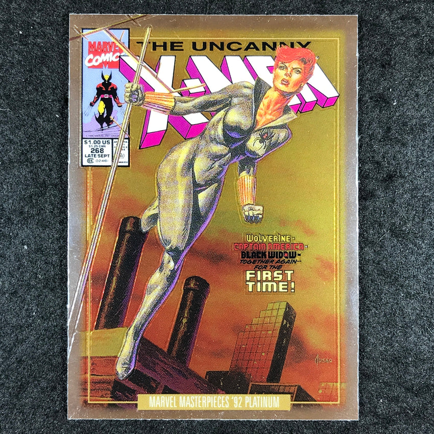2024 Marvel Masterpieces '92 Platinum BLACK WIDOW Variant Cover Base #3