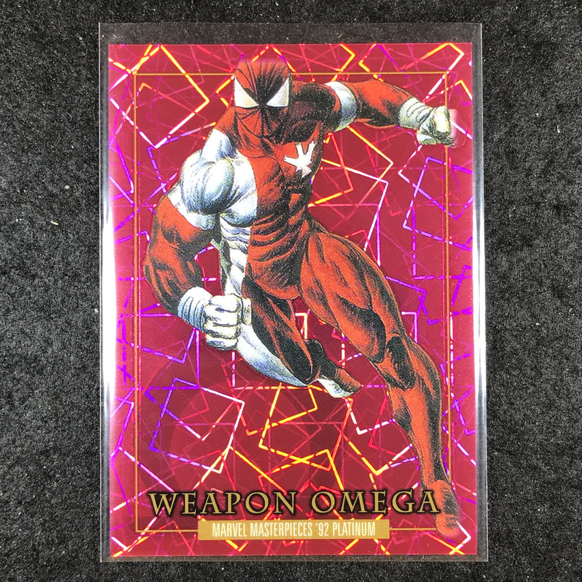 2024 Marvel Masterpieces '92 Platinum WEAPON OMEGA Base Pink Laser 968/992 #96