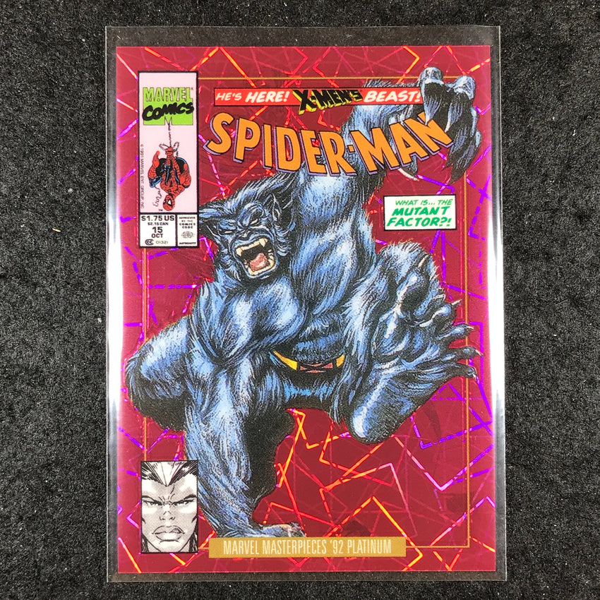 2024 Marvel Masterpieces '92 Platinum BEAST Variant Cover Pink Laser 562/692 #7