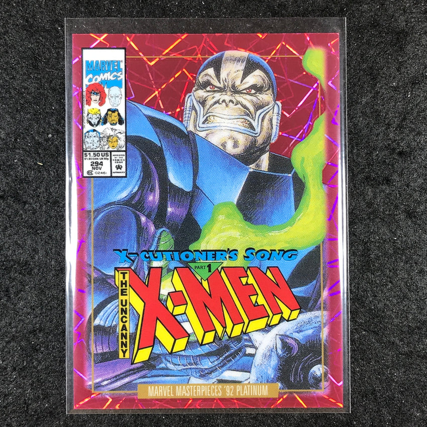 2024 Marvel Masterpieces '92 Platinum APOCALYPSE Variant Pink Laser 10/692 #9