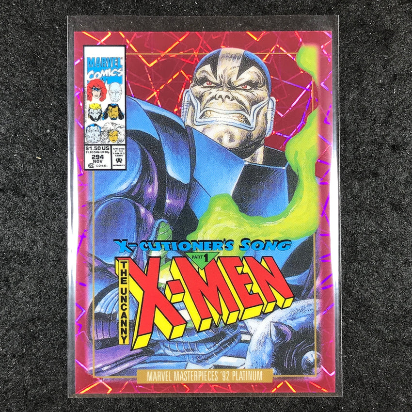 2024 Marvel Masterpieces '92 Platinum APOCALYPSE Variant Pink Laser 369/692 #9