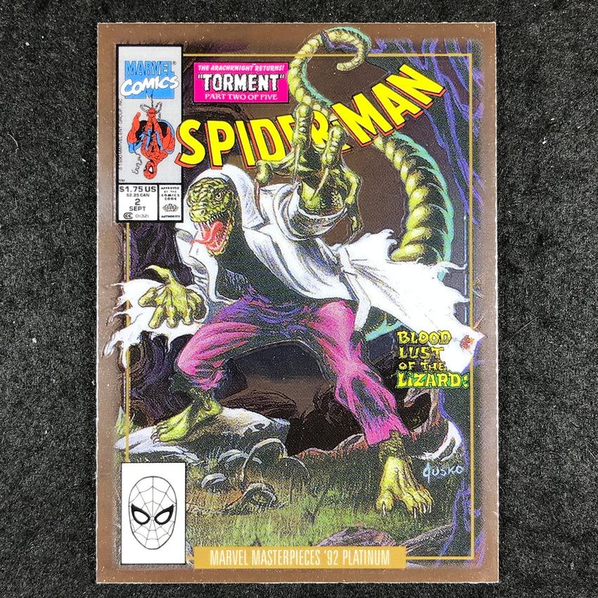 2024 Marvel Masterpieces '92 Platinum LIZARD Variant Cover Base #41