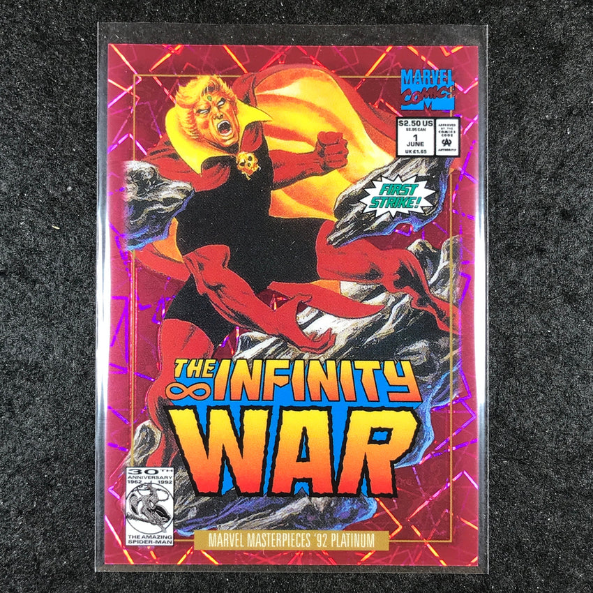 2024 Marvel Masterpieces '92 Platinum ADAM WARLOCK Variant Pink Laser 669/692