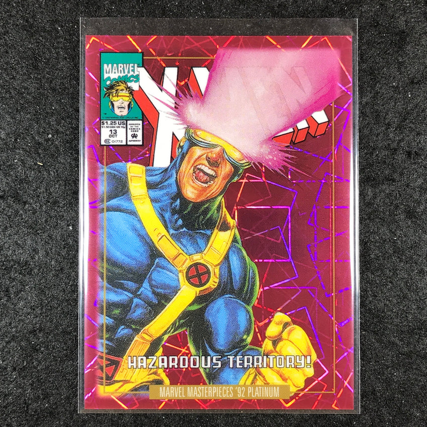 2024 Marvel Masterpieces '92 Platinum CYCLOPS Variant Pink Laser 279/692 #13