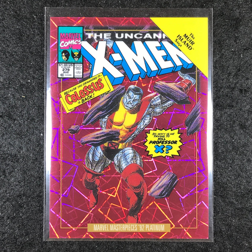 2024 Marvel Masterpieces '92 Platinum COLOSSUS Variant Pink Laser 491/692 #14