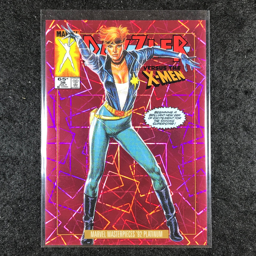 2024 Marvel Masterpieces '92 Platinum DAZZLER Variant Pink Laser 152/692 #20