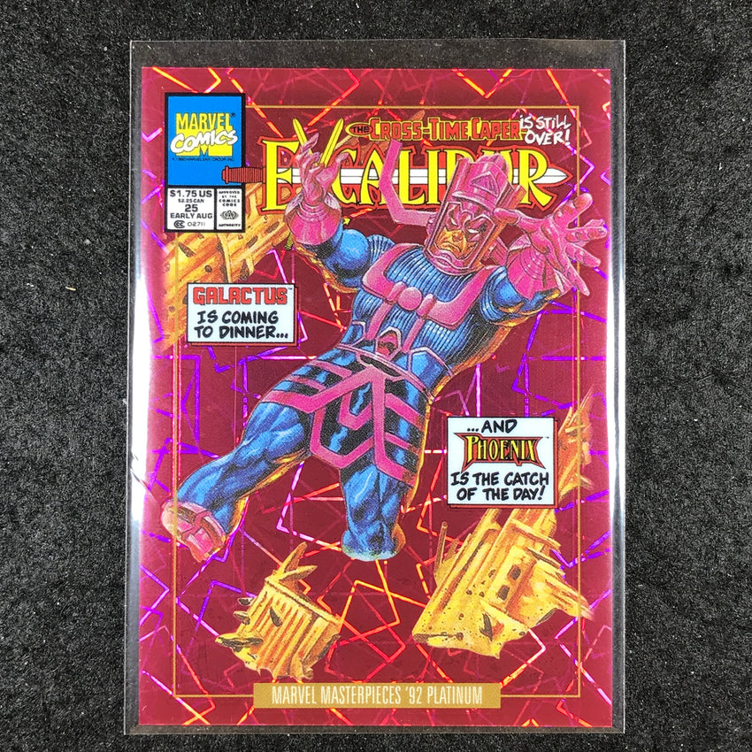2024 Marvel Masterpieces '92 Platinum GALACTUS Variant Pink Laser 194/692 #30
