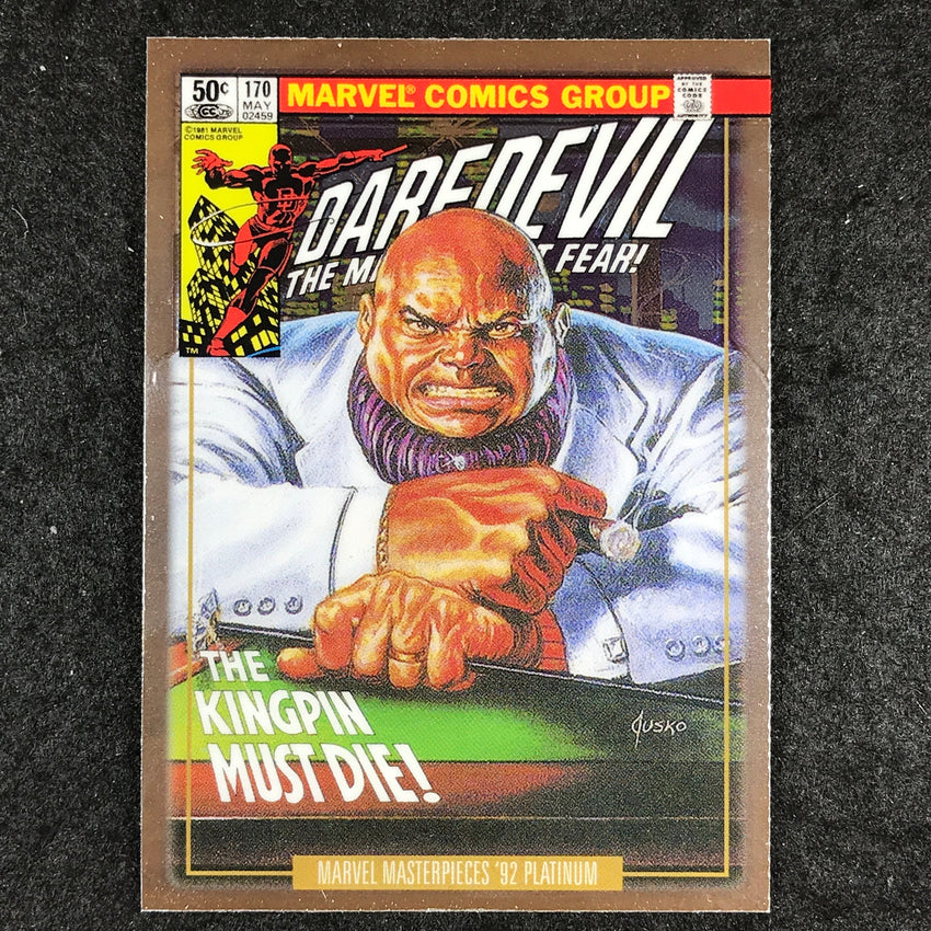 2024 Marvel Masterpieces '92 Platinum KINGPIN Variant Cover Base #43