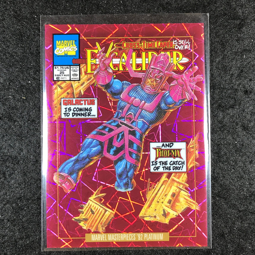 2024 Marvel Masterpieces '92 Platinum GALACTUS Variant Pink Laser 437/692 #30