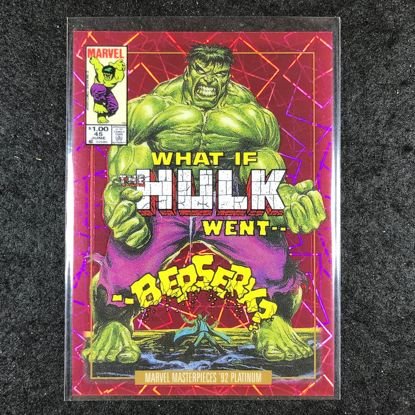 2024 Marvel Masterpieces '92 Platinum HULK Variant Cover Pink Laser 551/692 #32