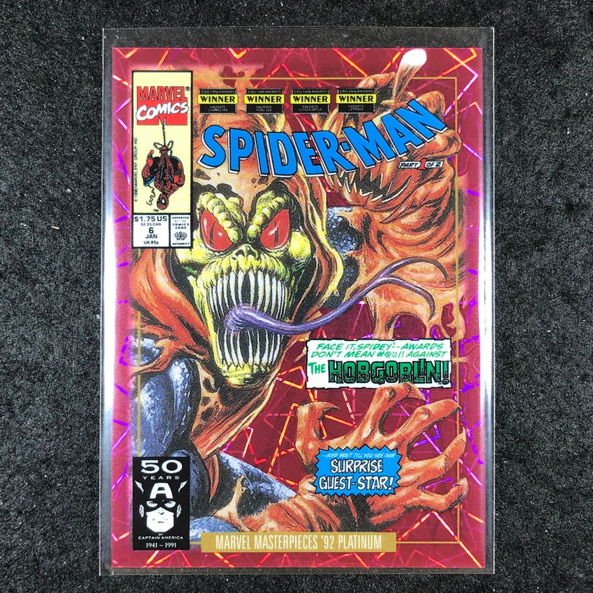 2024 Marvel Masterpieces '92 Platinum HOBGOBLIN Variant Pink Laser 118/692 #33