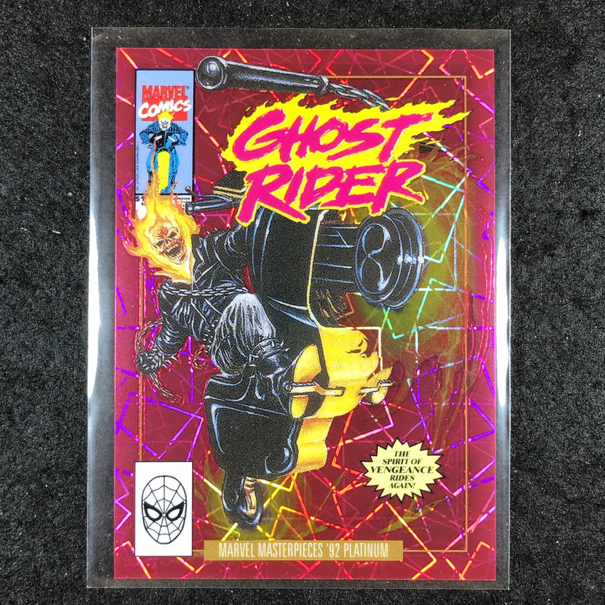 2024 Marvel Masterpieces '92 Platinum GHOST RIDER Variant Pink Laser 352/692 #37