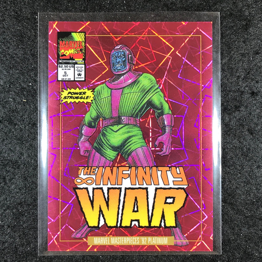 2024 Marvel Masterpieces '92 Platinum KANG Variant Cover Pink Laser 504/692 #44