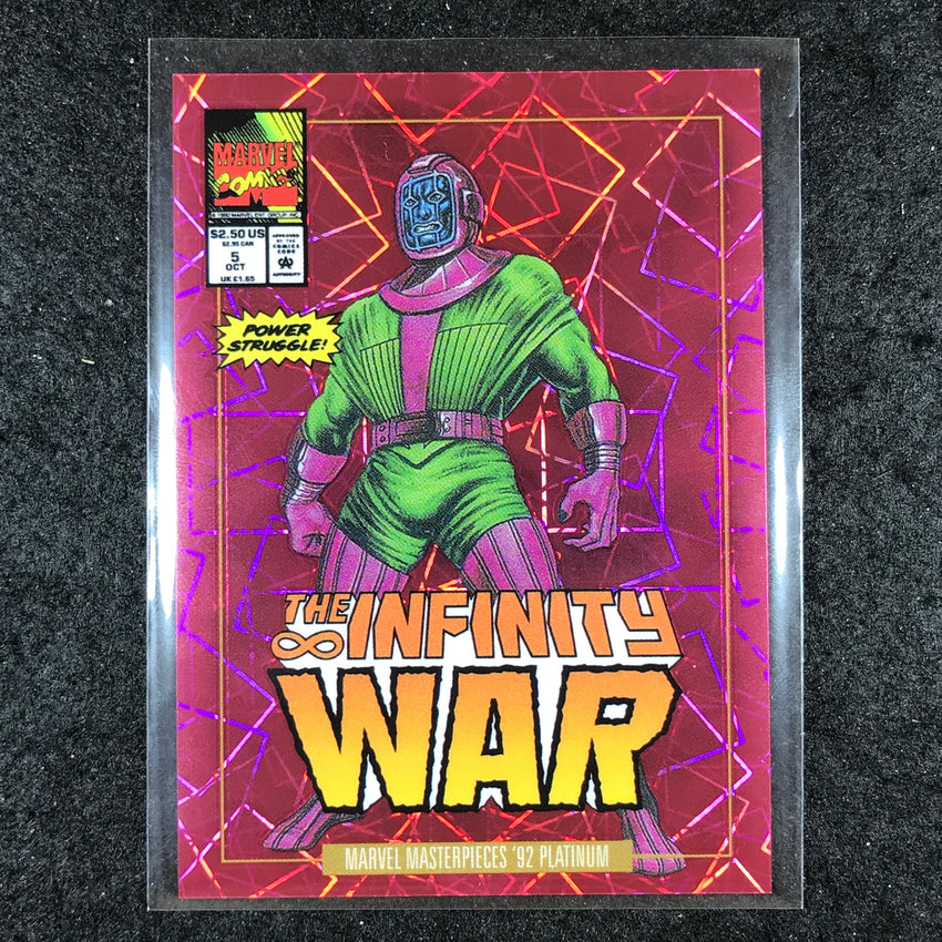 2024 Marvel Masterpieces '92 Platinum KANG Variant Cover Pink Laser 636/692 #44