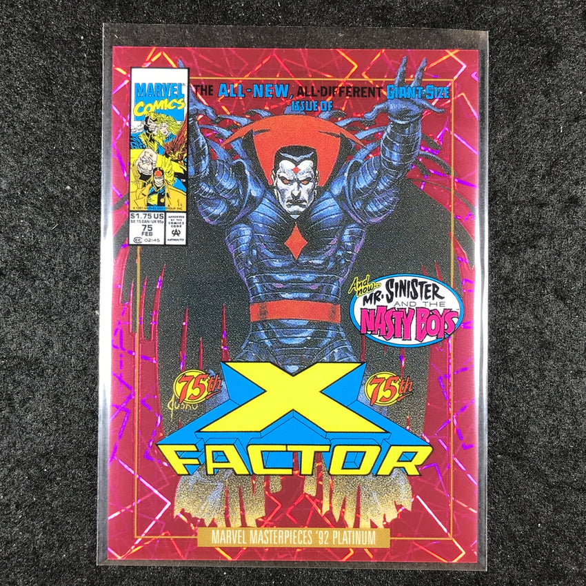 2024 Marvel Masterpieces '92 Platinum MISTER SINISTER Variant Pink 580/692 #58