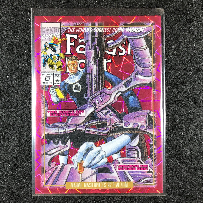 2024 Marvel Masterpieces '92 Platinum MR. FANTASTIC Variant Pink 389/692 #59