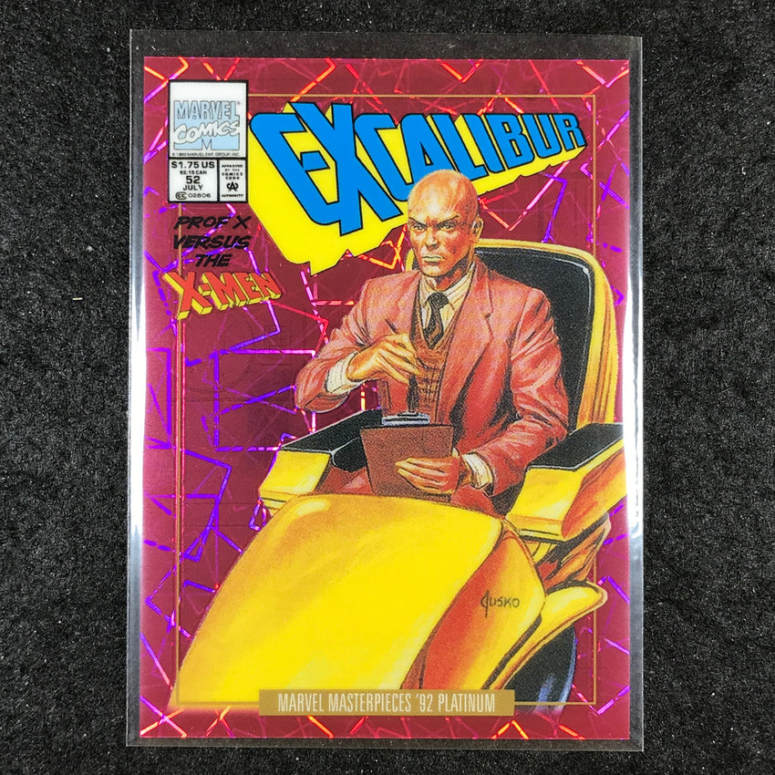2024 Marvel Masterpieces '92 Platinum PROFESSOR X Variant Pink Laser 115/692 #66