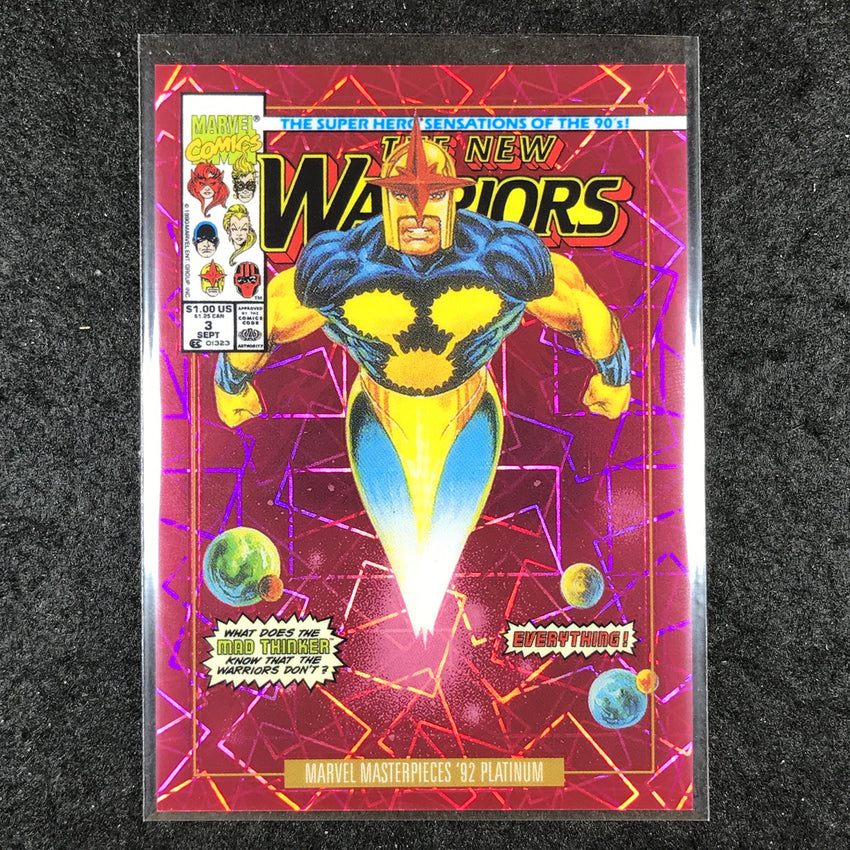 2024 Marvel Masterpieces '92 Platinum NOVA Variant Cover Pink Laser 41/692 #68