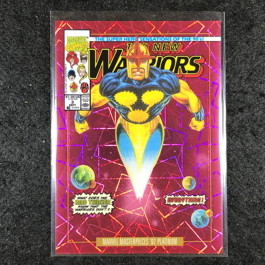 2024 Marvel Masterpieces '92 Platinum NOVA Variant Cover Pink Laser 424/692 #68