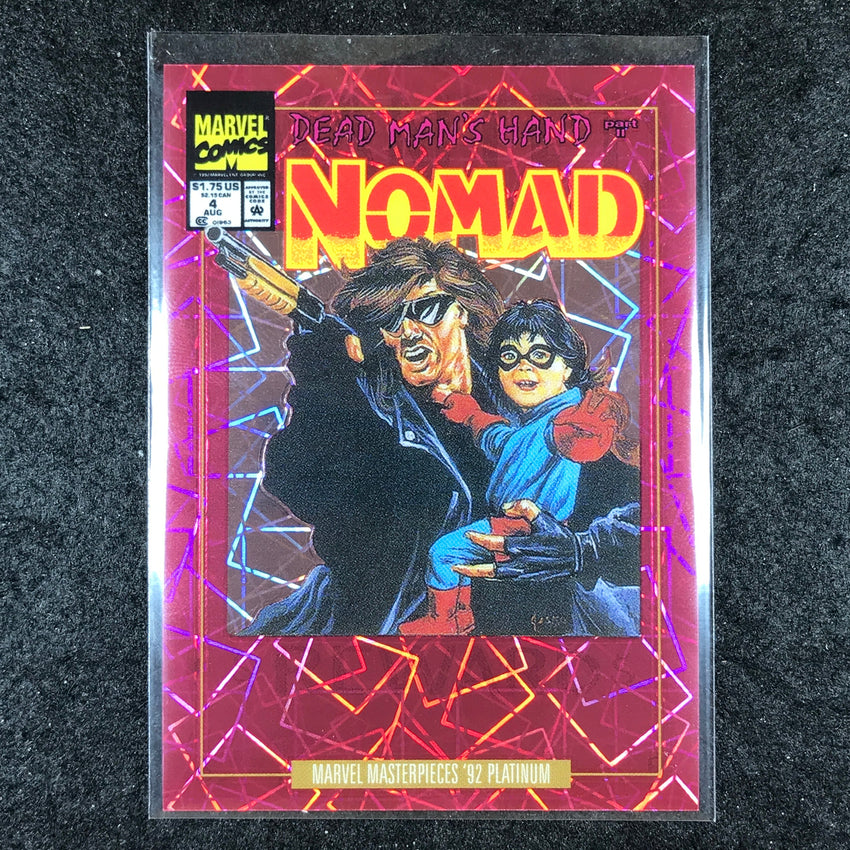2024 Marvel Masterpieces '92 Platinum NOMAD Variant Cover Pink Laser 140/692 #70