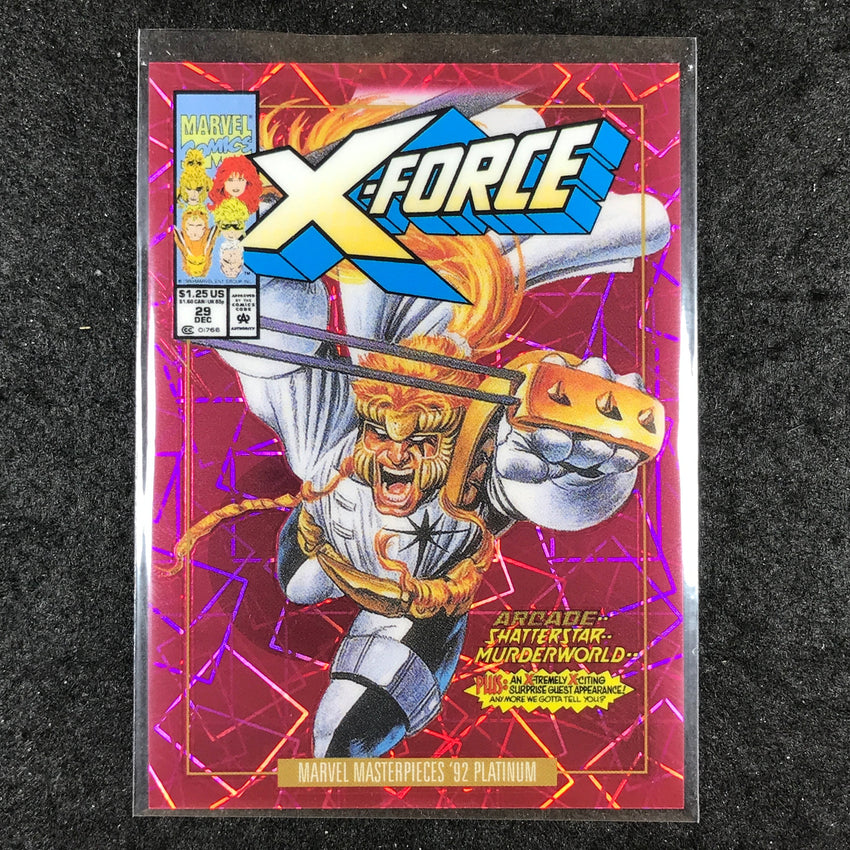 2024 Marvel Masterpieces '92 Platinum SHATTERSTAR Variant Pink Laser 367/692 #74