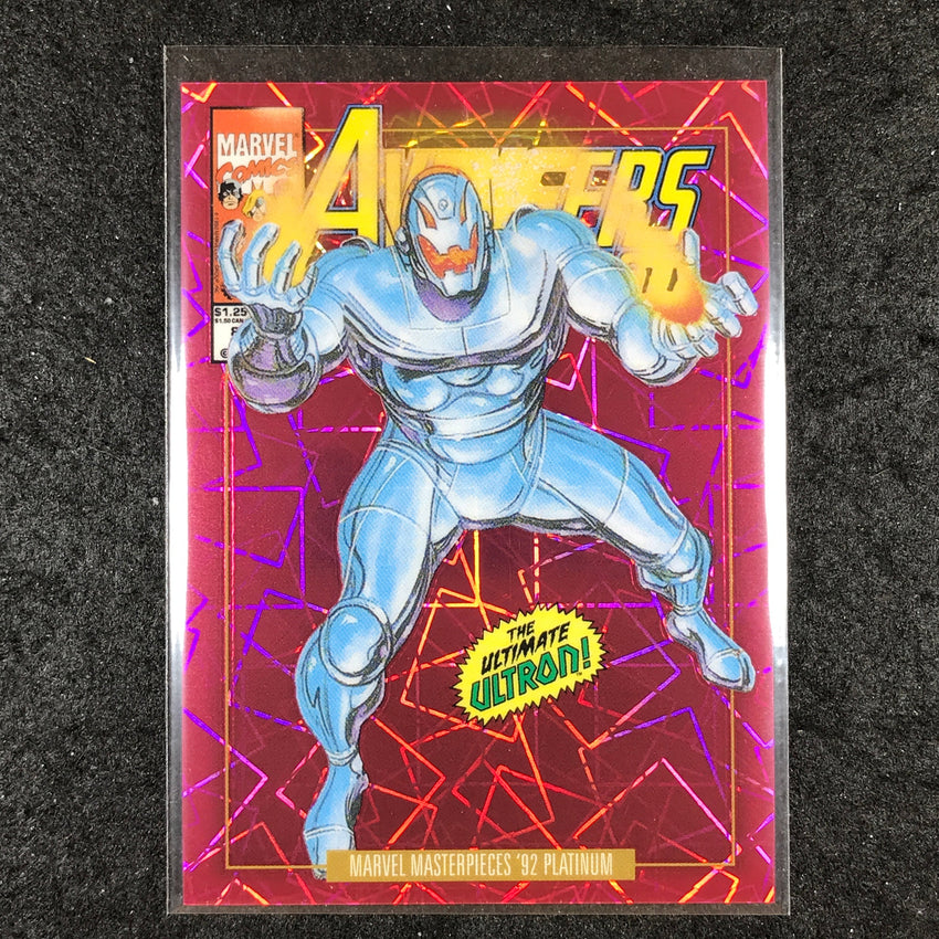 2024 Marvel Masterpieces '92 Platinum ULTRON Variant Pink Laser 691/692 #98