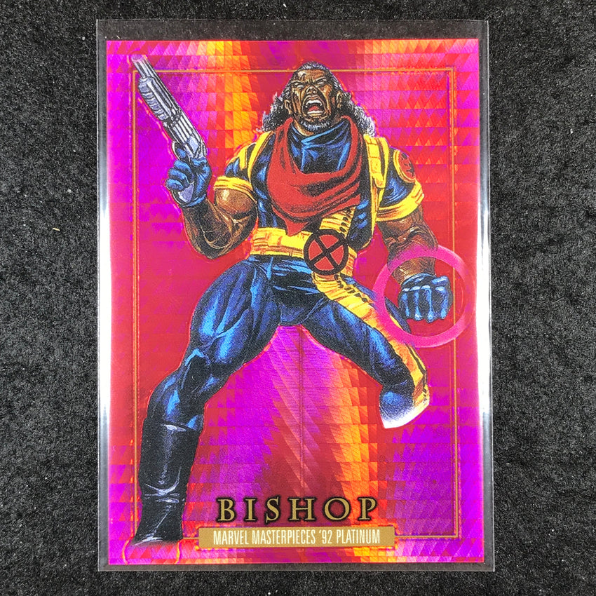 2024 Marvel Masterpieces '92 Platinum BISHOP Base Red Prism 367/492 #6
