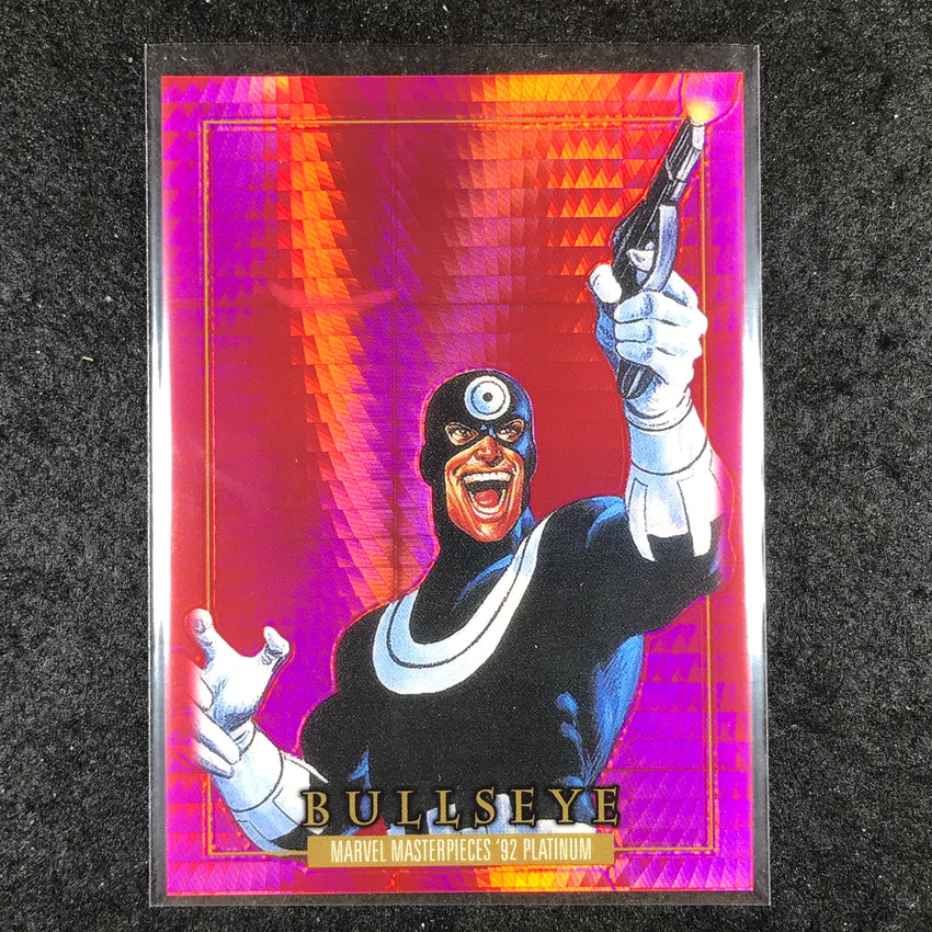 2024 Marvel Masterpieces '92 Platinum BULLSEYE Base Red Prism 89/492 #19