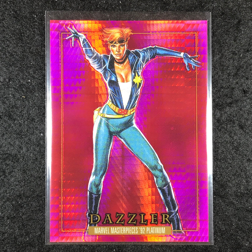 2024 Marvel Masterpieces '92 Platinum DAZZLER Base Red Prism 368/492 #20