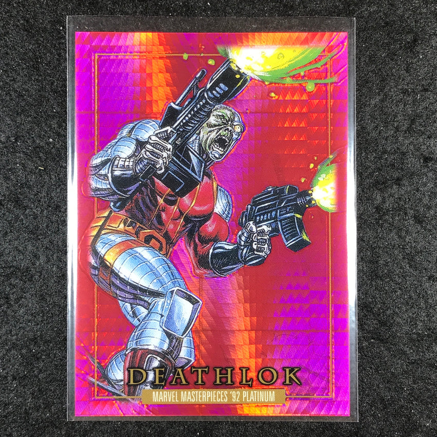 2024 Marvel Masterpieces '92 Platinum DEATHLOK Base Red Prism 317/492 #28