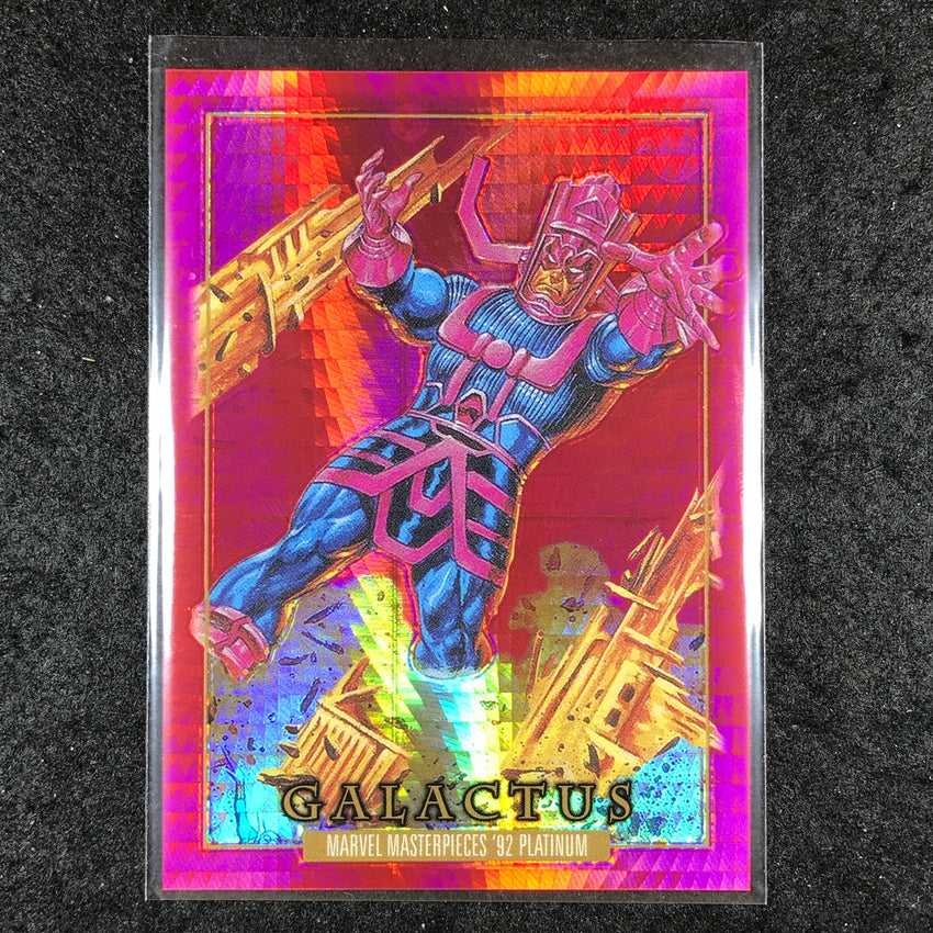 2024 Marvel Masterpieces '92 Platinum GALACTUS Base Red Prism 433/492 #30