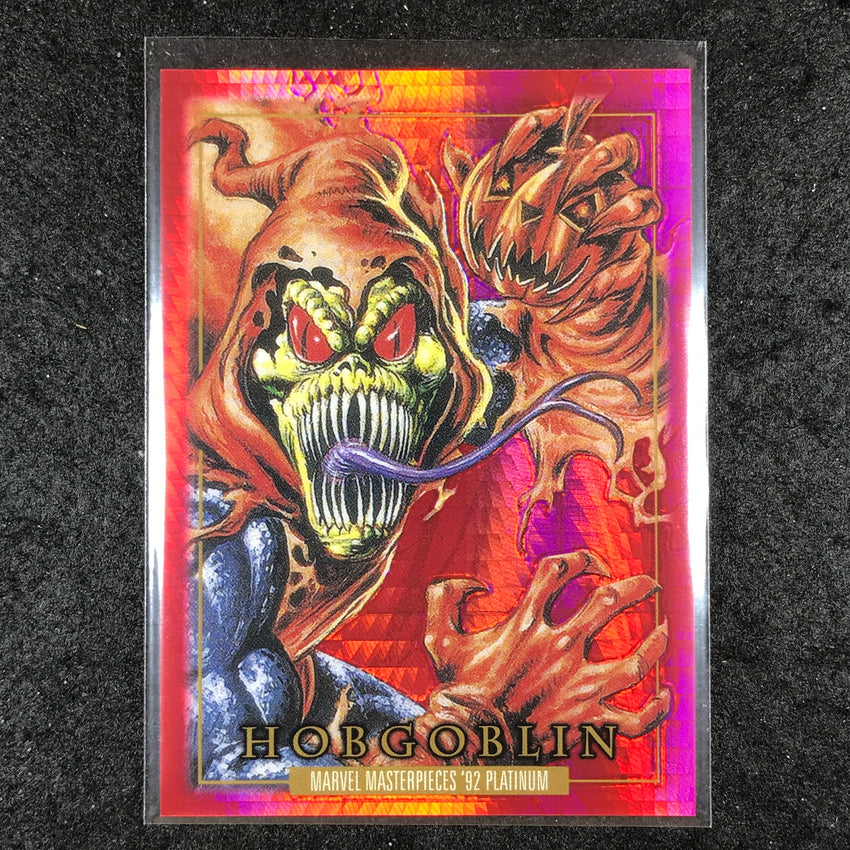 2024 Marvel Masterpieces '92 Platinum HOBGOBLIN Base Red Prism 178/492 #33