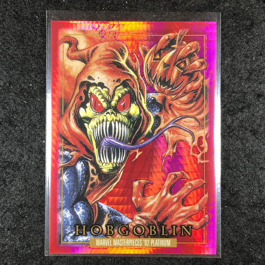 2024 Marvel Masterpieces '92 Platinum HOBGOBLIN Base Red Prism 328/492 #33