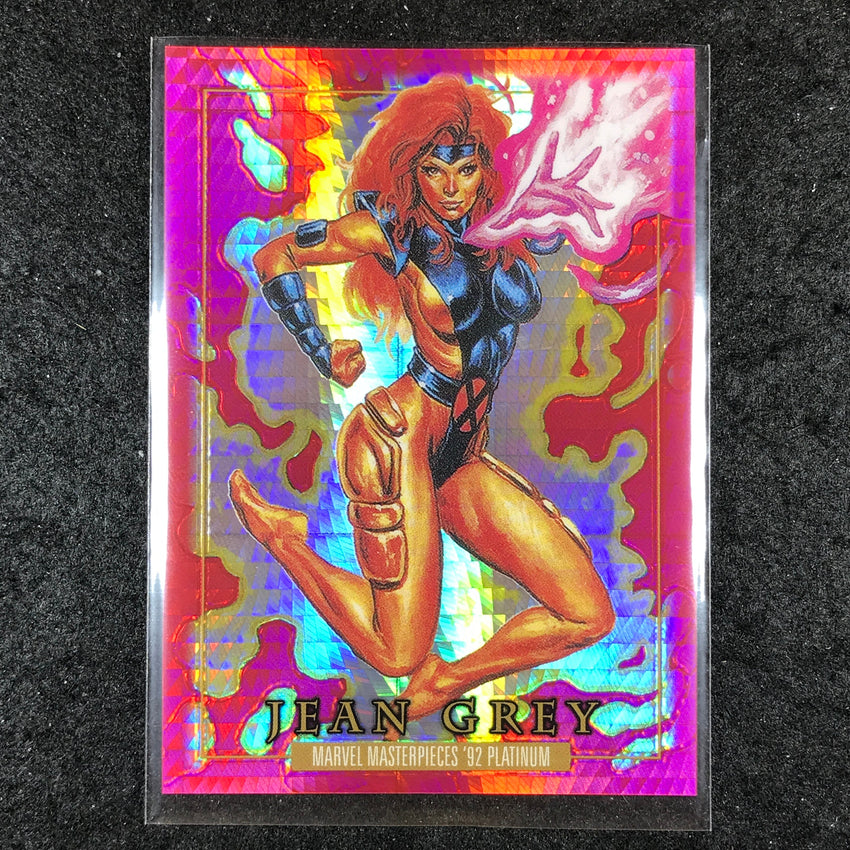 2024 Marvel Masterpieces '92 Platinum JEAN GREY Base Red Prism 349/492 #46