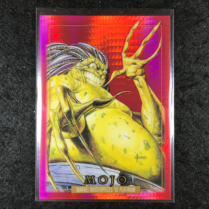 2024 Marvel Masterpieces '92 Platinum MOJO Base Red Prism 369/492 #53